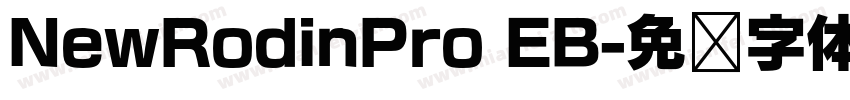 NewRodinPro EB字体转换